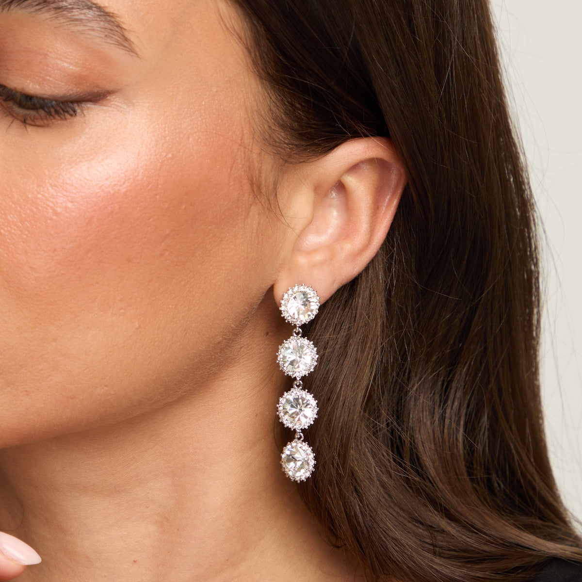 Jon Richard Crystal Statement Drop Earring
