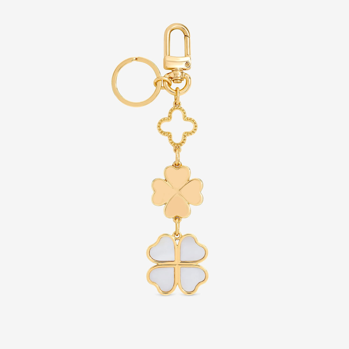 Mood Gold Plated Clover Bag Charm