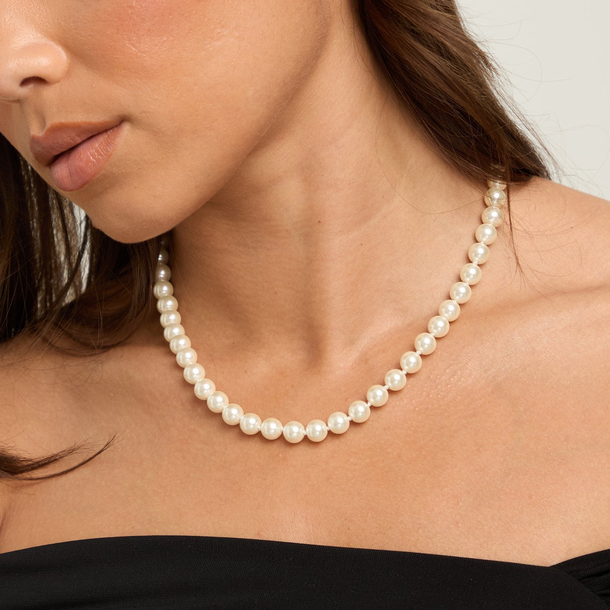 Jon Richard Gold Plated Single Row Pearl Necklace