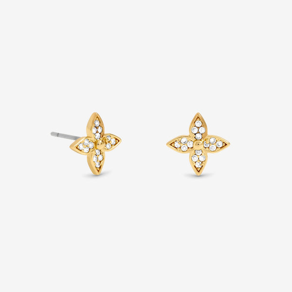 Jon Richard 18ct Gold Plated Clover Earrings - Gift Cracker