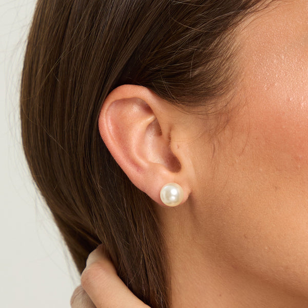 Jon Richard Cream Small Pearl Earrings