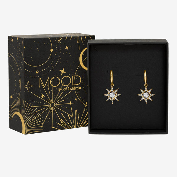 Mood Gold Plated Celestial Earrings Gift Boxed