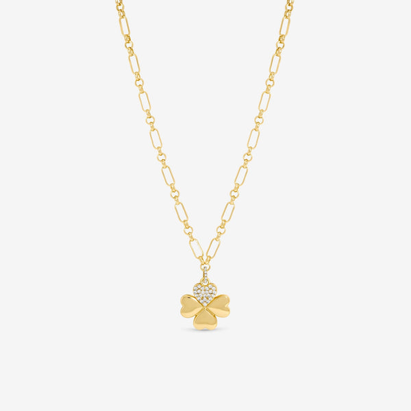 Mood Gold Plated Clover Pendant Gift Boxed