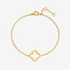 Jon Richard Gold Plated Waterproof Clover Bracelet