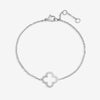 Jon Richard Sterling Silver Plated Waterproof Clover Bracelet