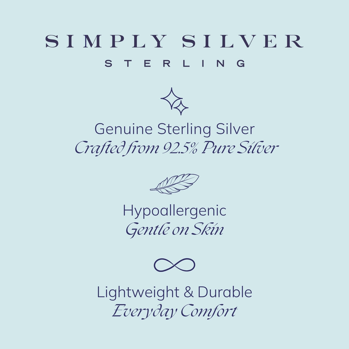 Simply Silver Sterling Silver 925 Polished Nugget Necklace