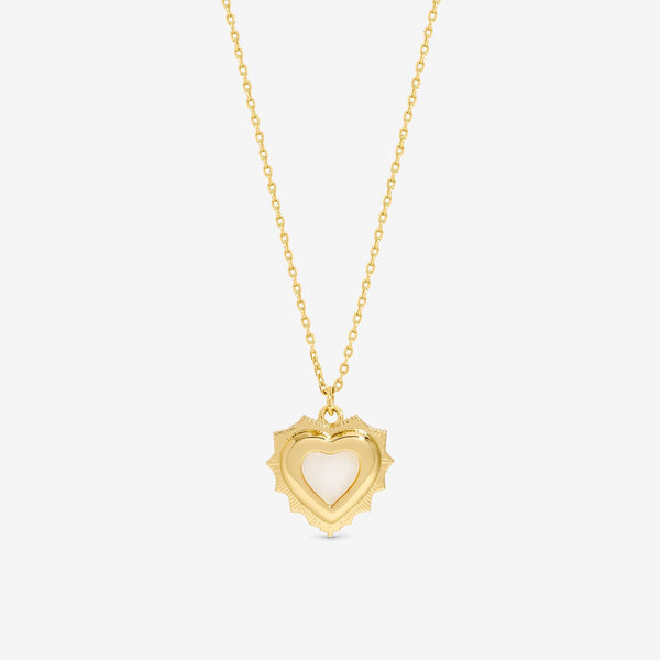 Jon Richard 14Ct Real Gold Plated Heart Birthstone Pendant - June - Gift Boxed