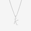 Simply Silver Sterling Silver 925 Initial Pendant - K