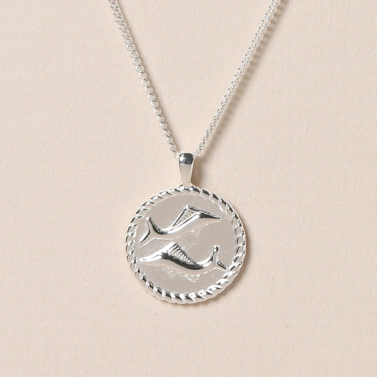 Simply Silver Sterling Silver 925 Zodiac Horoscope Pendant - Pisces
