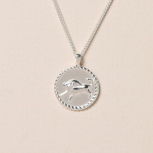 Simply Silver Sterling Silver 925 Zodiac Horoscope Pendant - Taurus