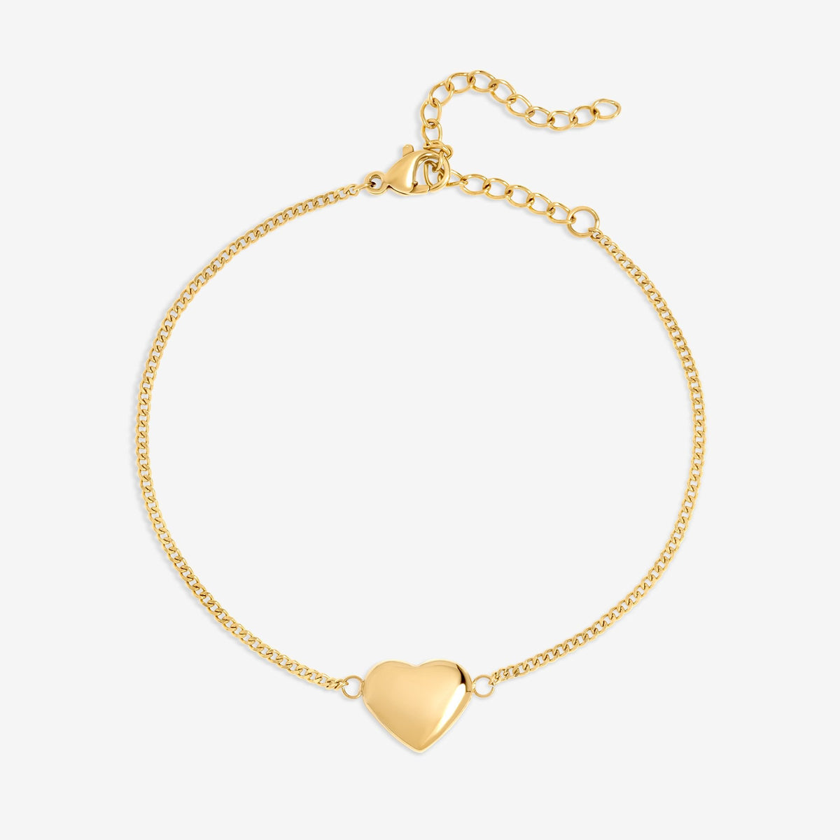 Jon Richard Gold Plated Waterproof Mini Heart Bracelet