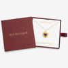 Jon Richard 14Ct Real Gold Plated Heart Birthstone Pendant - December - Gift Boxed
