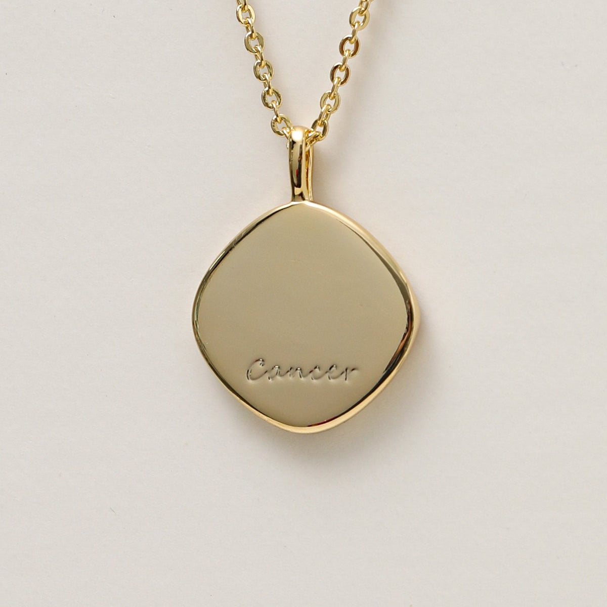 Jon Richard Gold Plated Molten Horoscope Pendant - Cancer