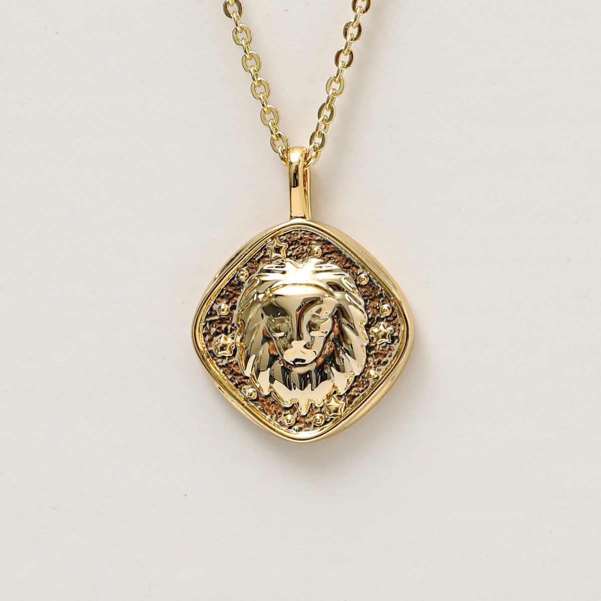 Jon Richard Gold Plated Molten Horoscope Pendant - Leo