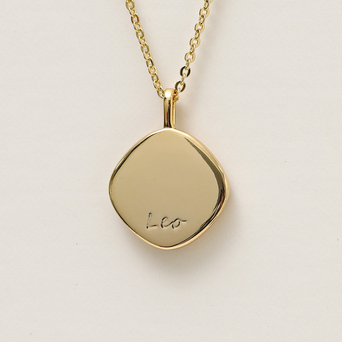 Jon Richard Gold Plated Molten Horoscope Pendant - Leo