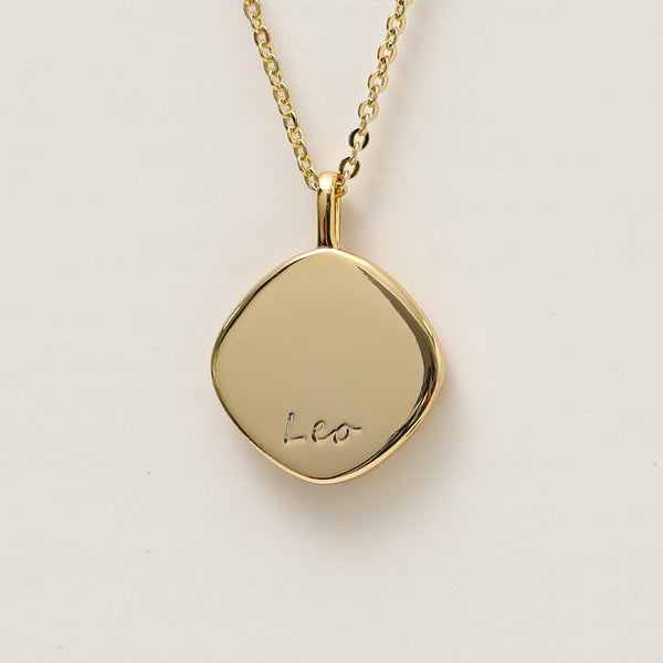 Jon Richard Gold Plated Molten Horoscope Pendant - Leo