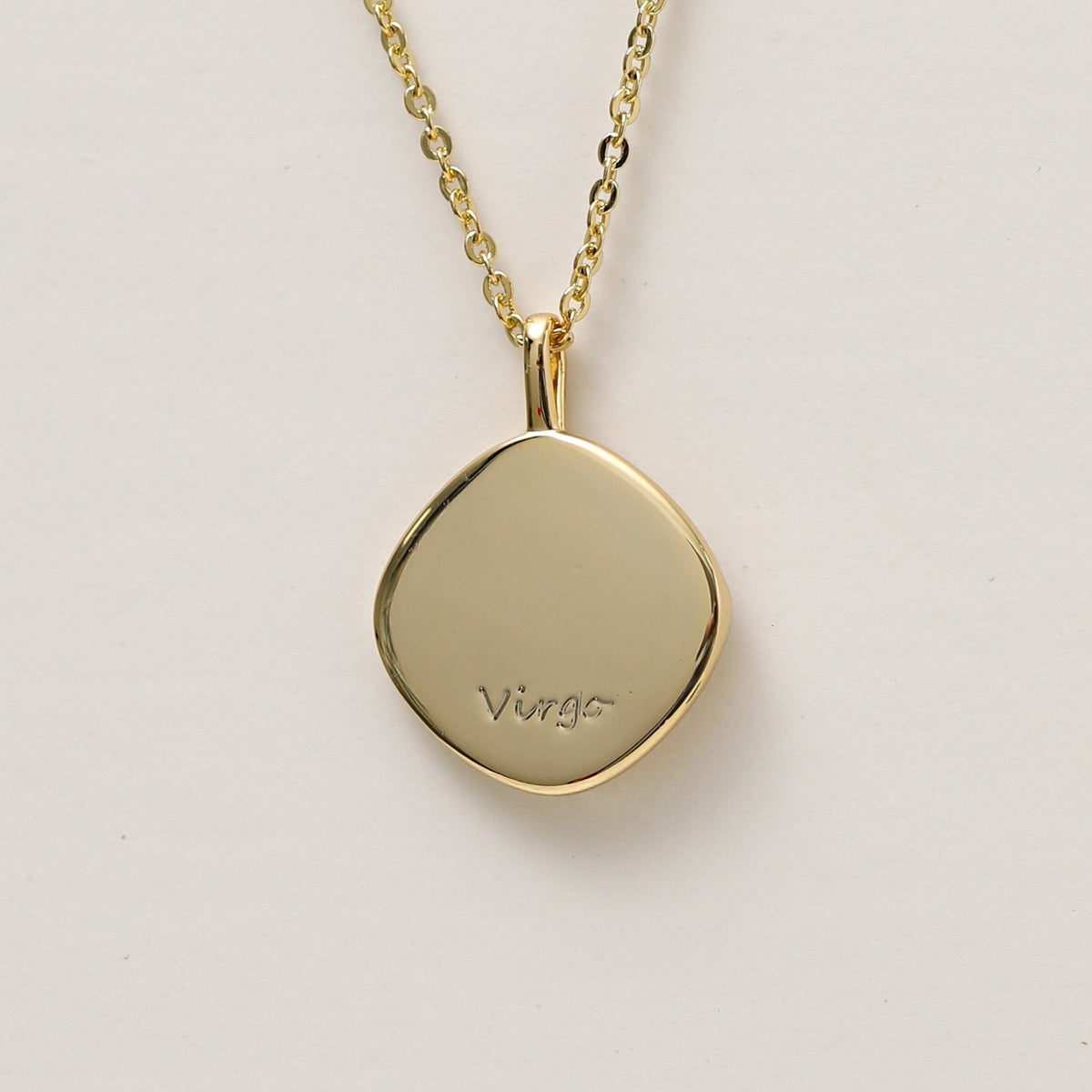Jon Richard Gold Plated Molten Horoscope Pendant - Virgo