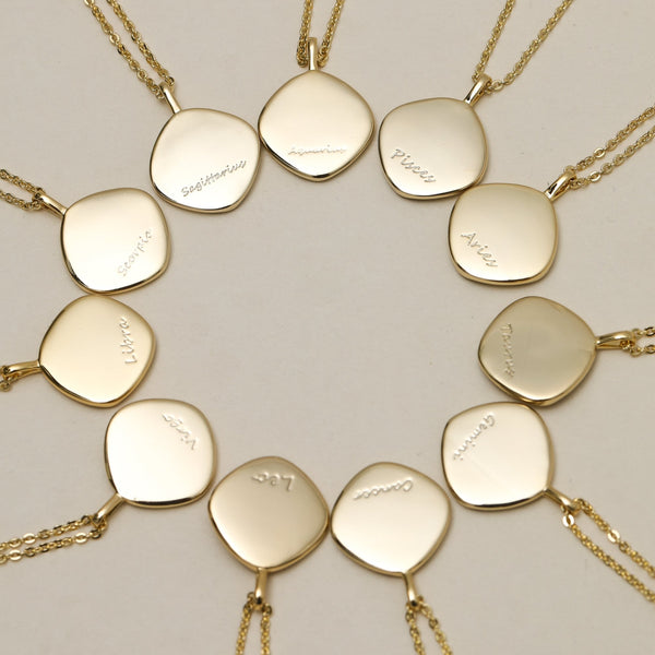 Jon Richard Gold Plated Molten Horoscope Pendant - Scorpio