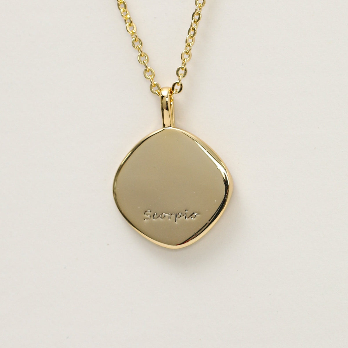 Jon Richard Gold Plated Molten Horoscope Pendant - Scorpio