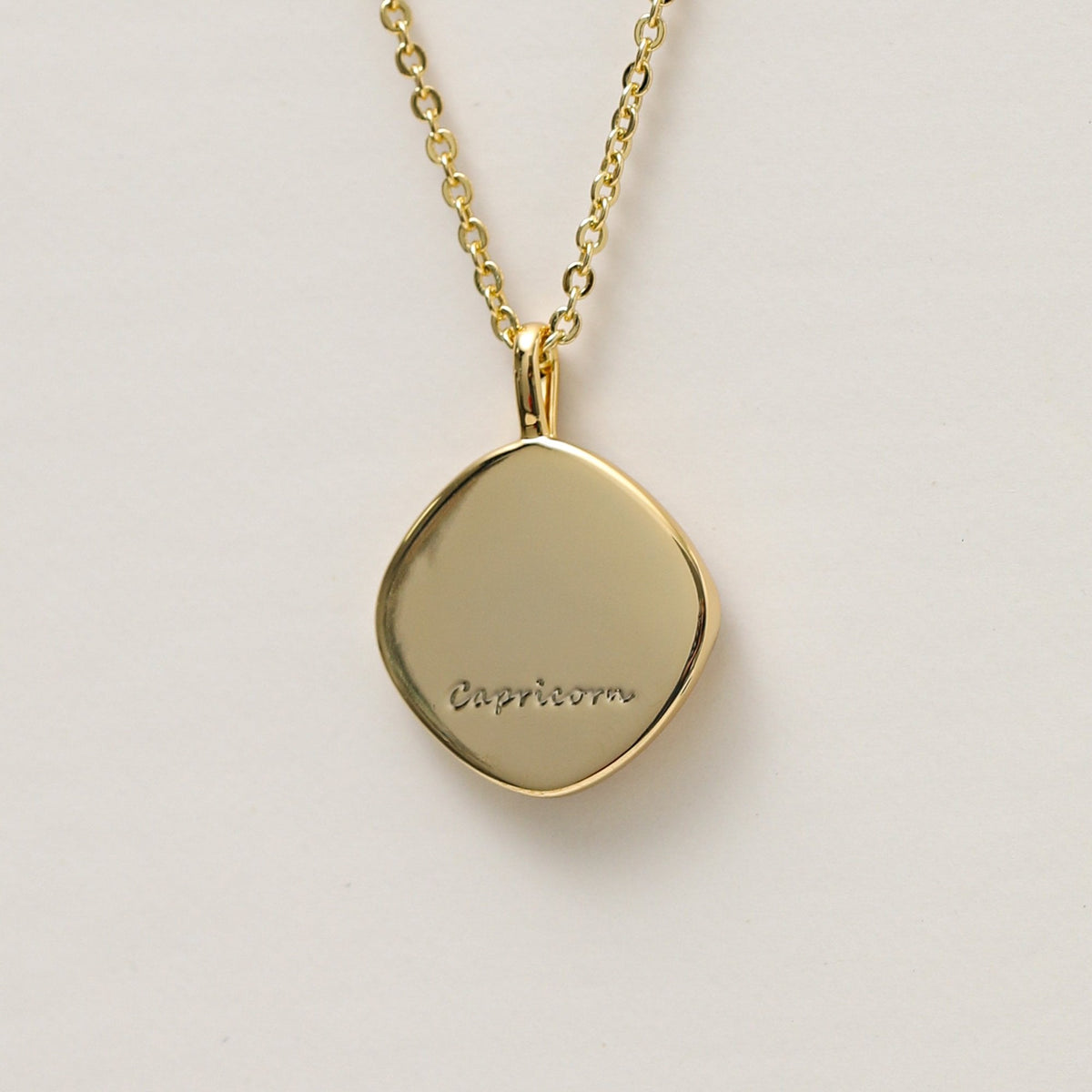 Jon Richard Gold Plated Molten Horoscope Pendant - Capricorn
