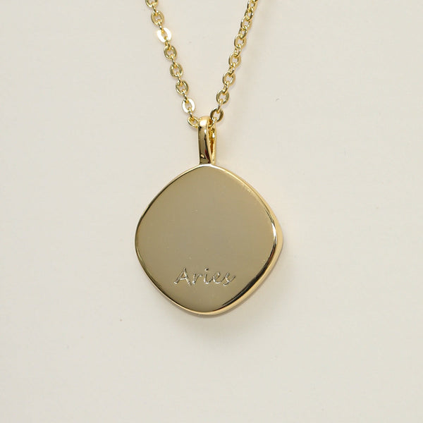 Jon Richard 18Ct Real Gold Plated Molten Horoscope Pendant - Aries