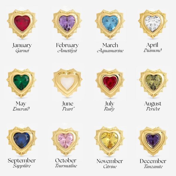 Jon Richard 14Ct Real Gold Plated Heart Birthstone Pendant - June - Gift Boxed