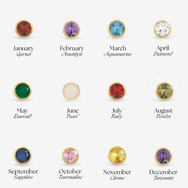 Jon Richard 14Ct Real Gold Plated Birthstone Bezel Set - November - Gift Boxed