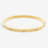 Jon Richard Gold Plated Waterproof Clover Bangle