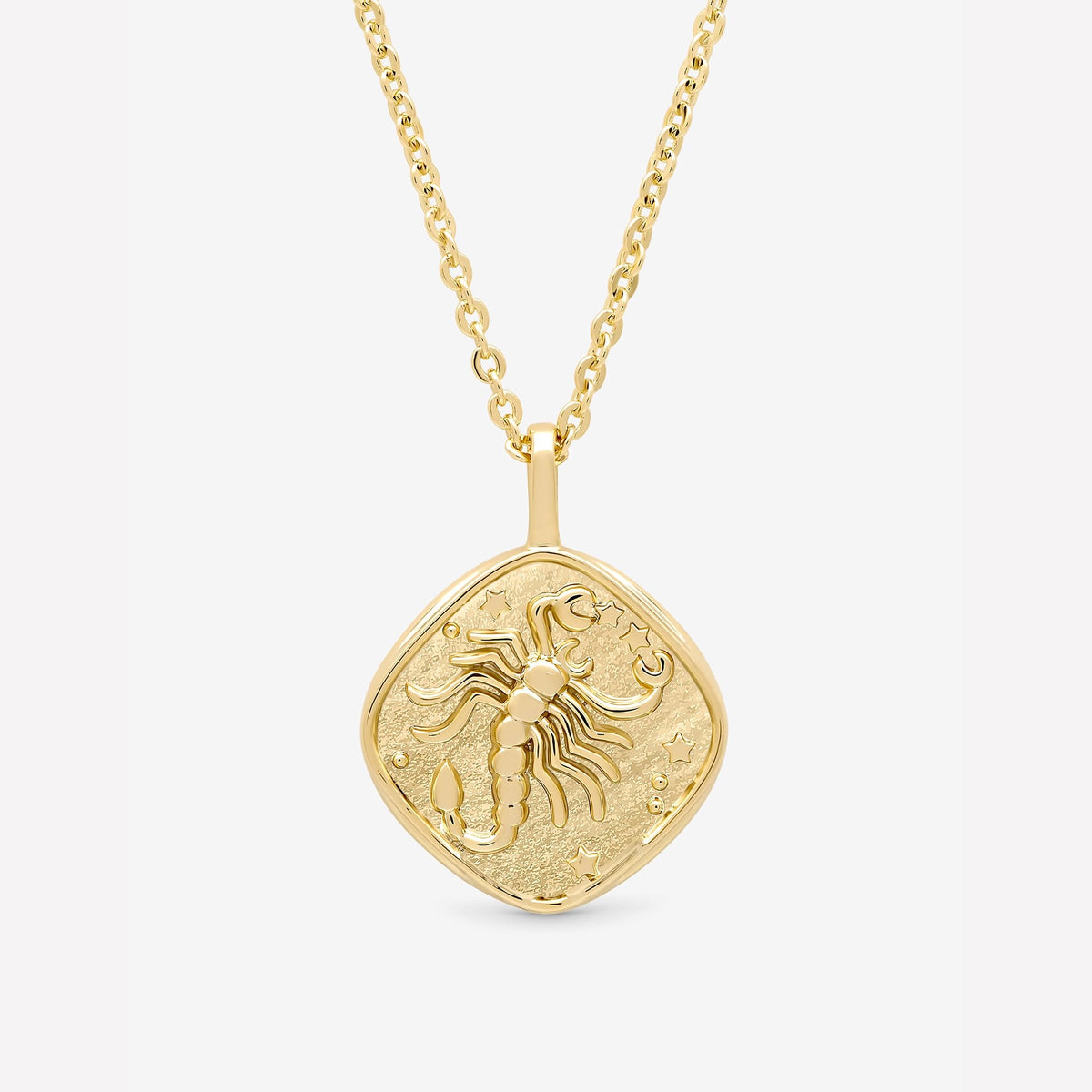 Jon Richard Gold Plated Molten Horoscope Pendant - Scorpio