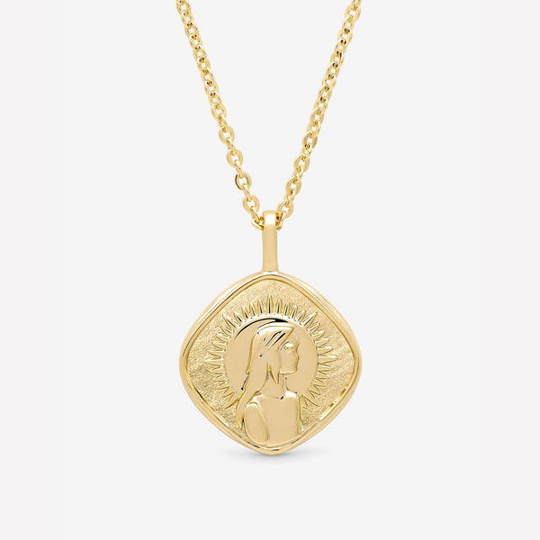 Jon Richard Gold Plated Molten Horoscope Pendant - Virgo