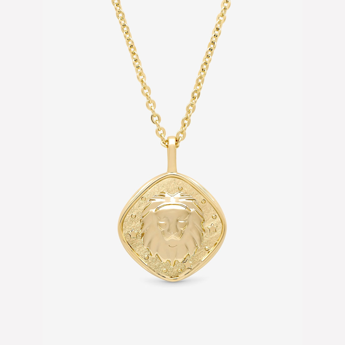 Jon Richard Gold Plated Molten Horoscope Pendant - Leo