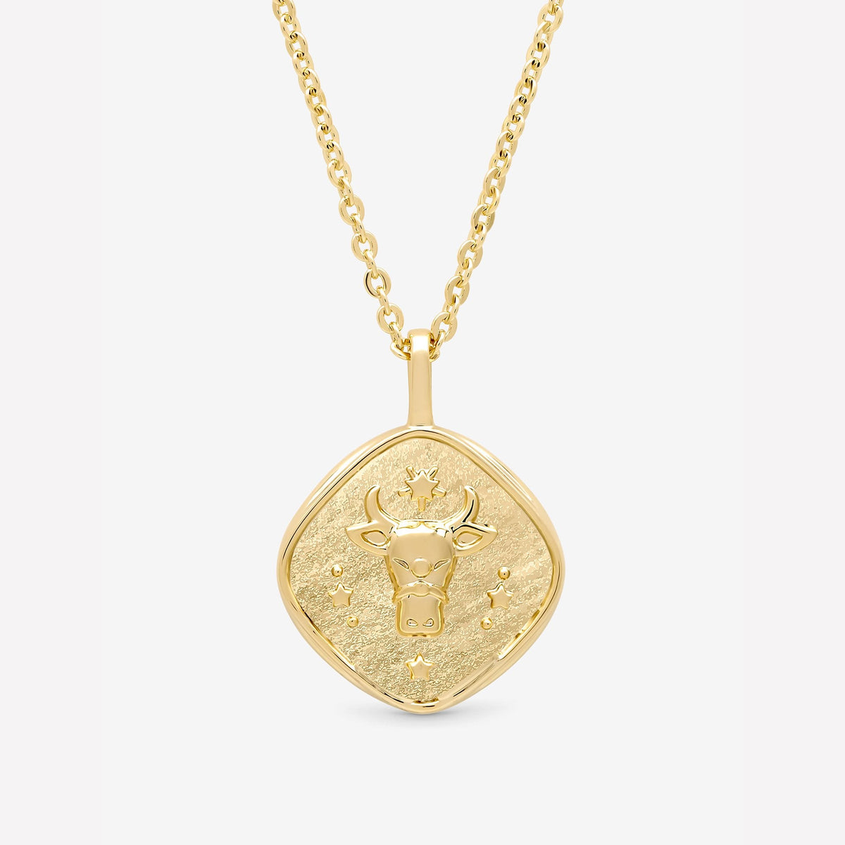Jon Richard Gold Plated Molten Horoscope Pendant - Taurus