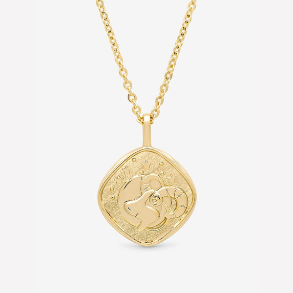 Jon Richard 18Ct Real Gold Plated Molten Horoscope Pendant - Aries