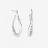Mood Silver Plated Twist Hoop Earrings