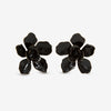 Mood Jet Statement Flower Earrings