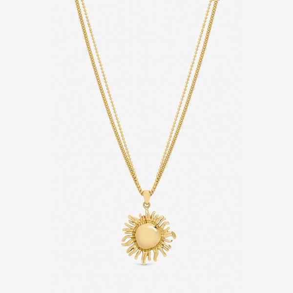 Mood Gold Plated Sun Pendant