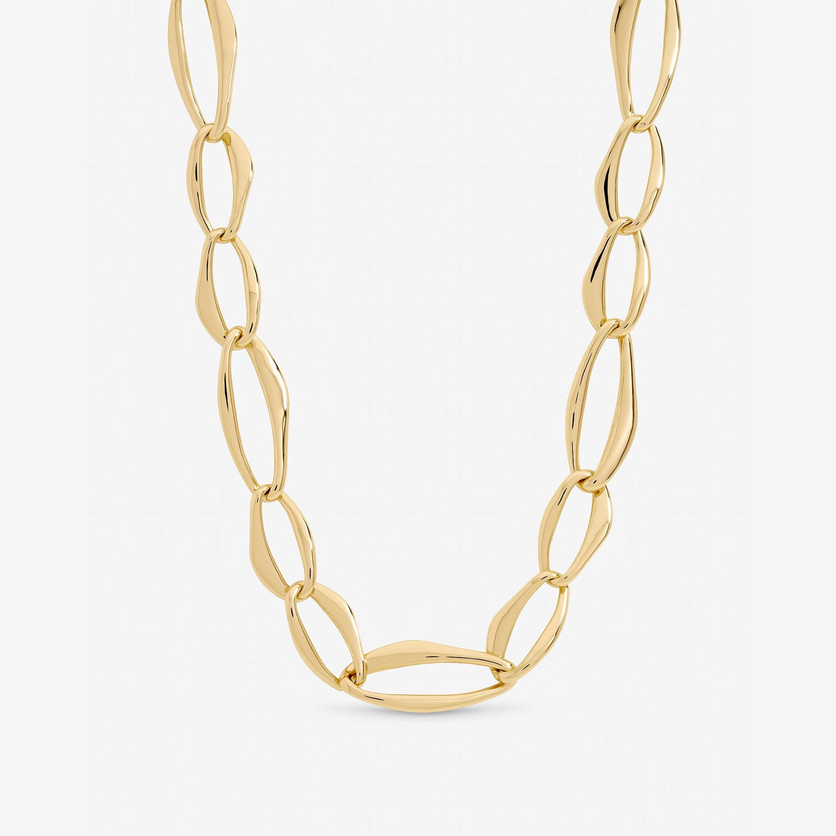 Mood Gold Plated Large Link Chain Necklace