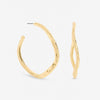 Mood Gold Plated Large Molten Hoops