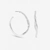 Mood Silver Plated Large Molten Hoops
