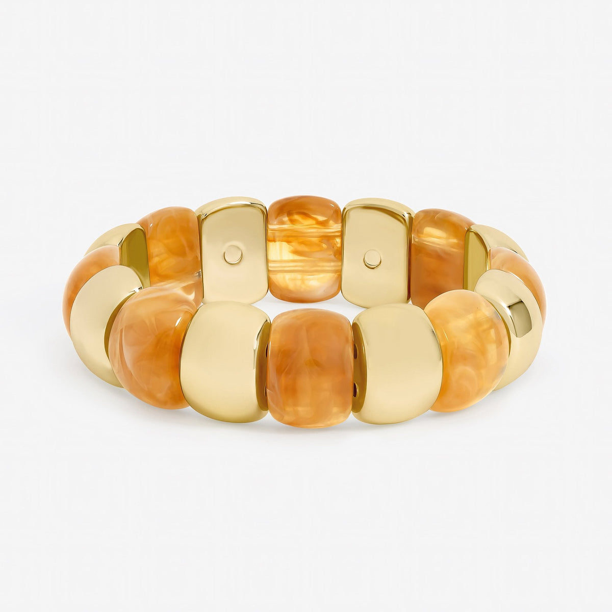Mood Gold Plated and Resin Stretch Bracelet