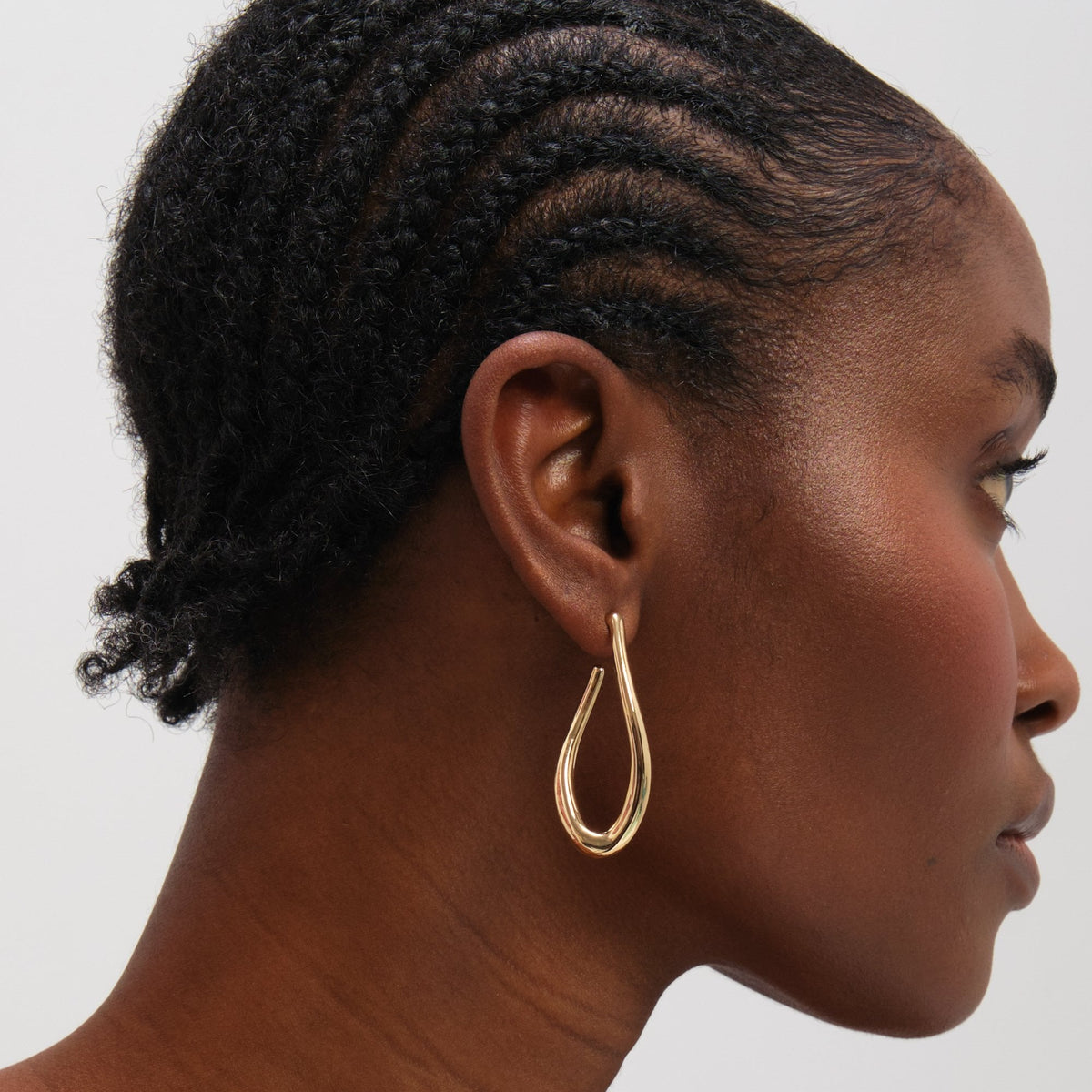 Mood Gold Plated Twist Hoop Earrings