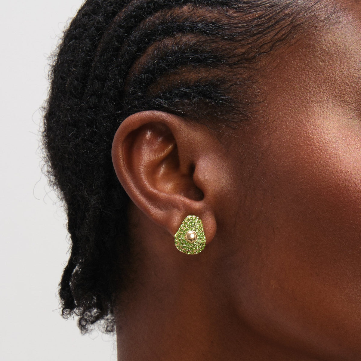Mood Gold Plated and Crystal Fruit Earrings - Pack of 3