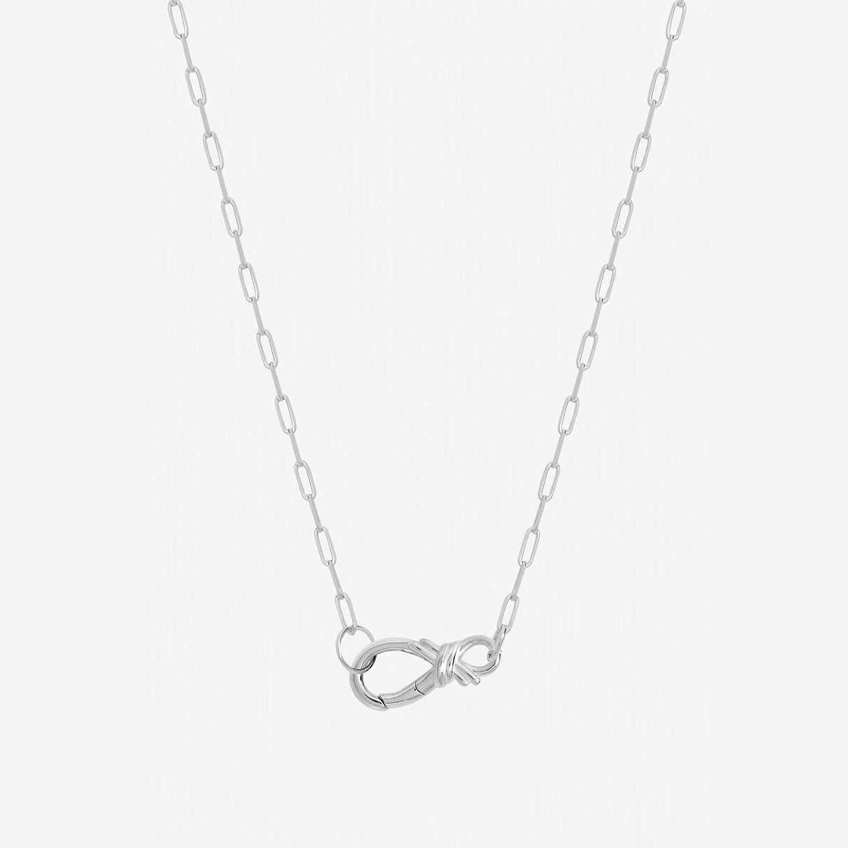 Inicio Sterling Silver Infinity Clasp Necklace - Gift Pouch