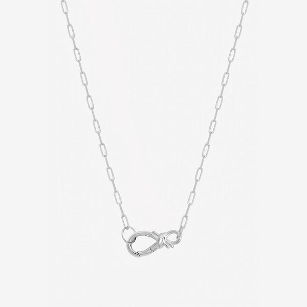 Inicio Sterling Silver Infinity Clasp Necklace - Gift Pouch
