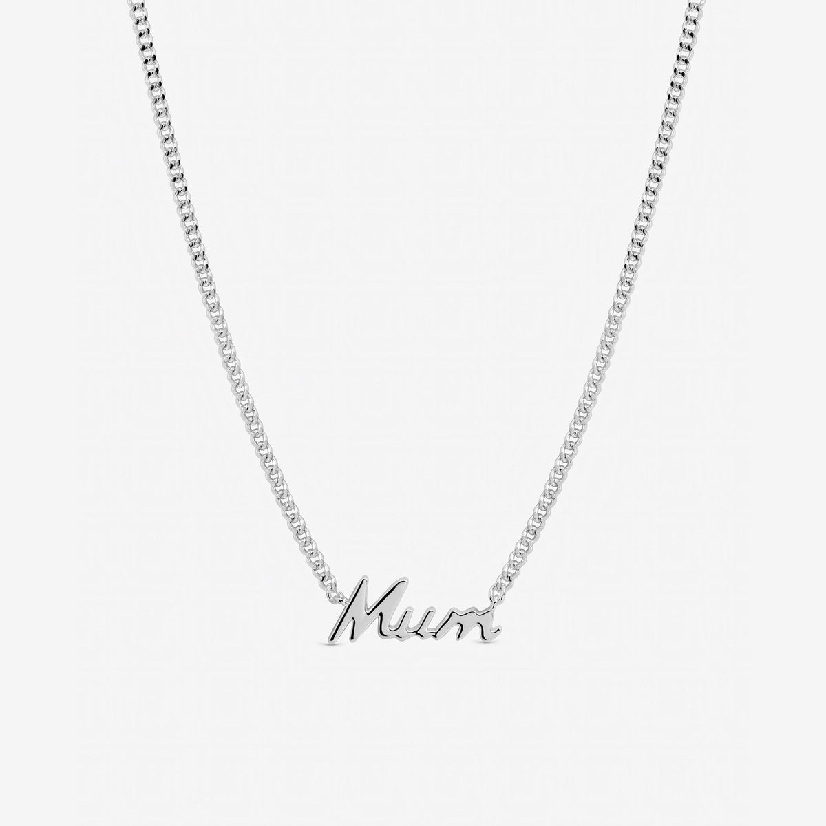 Inicio Sterling Silver Mum Necklace - Gift Pouch