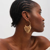 Mood Gold Plated Polished Stick Hoops