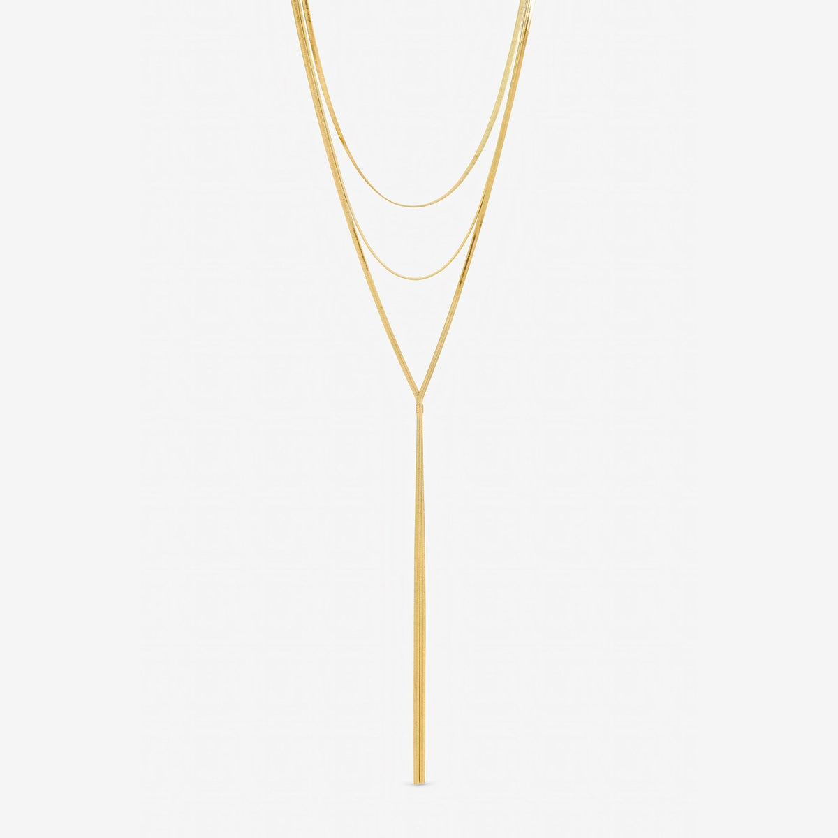 Mood Gold Snake Chain Long Y-Drop Necklace