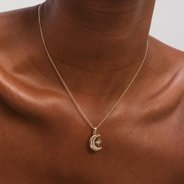 Jon Richard Gold Plated Crystal and Moon Trio Set - Gift Box