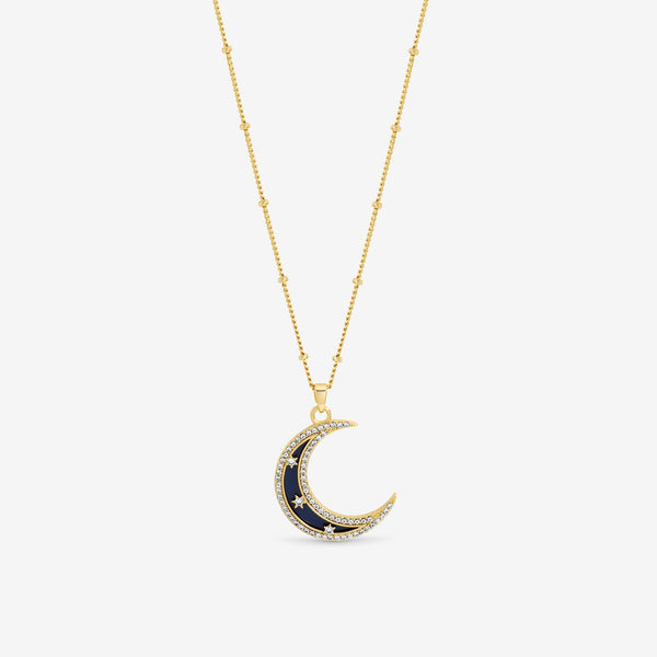 Inicio Gold Plated Lapis Celestial Necklace - Gift Pouch