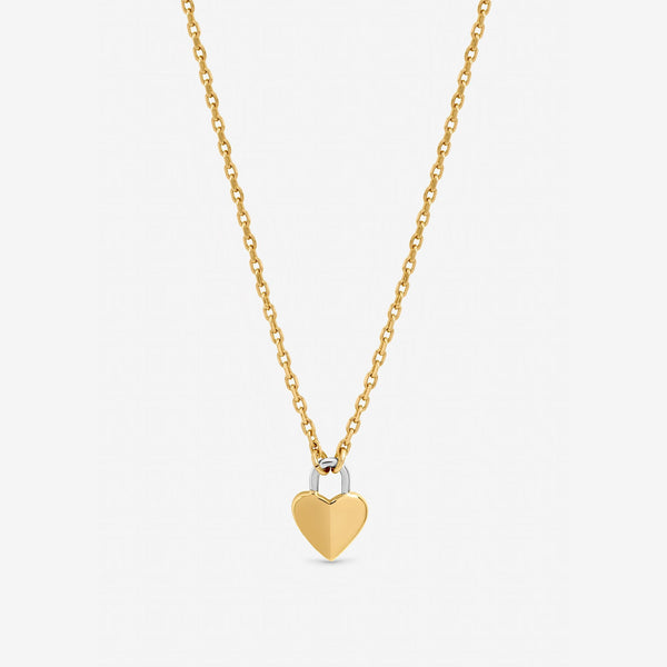 Inicio Two Tone Heart Pendant - Gift Pouch
